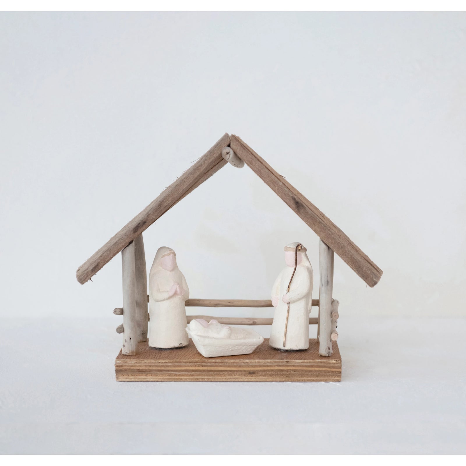 Handmade Driftwood Nativity