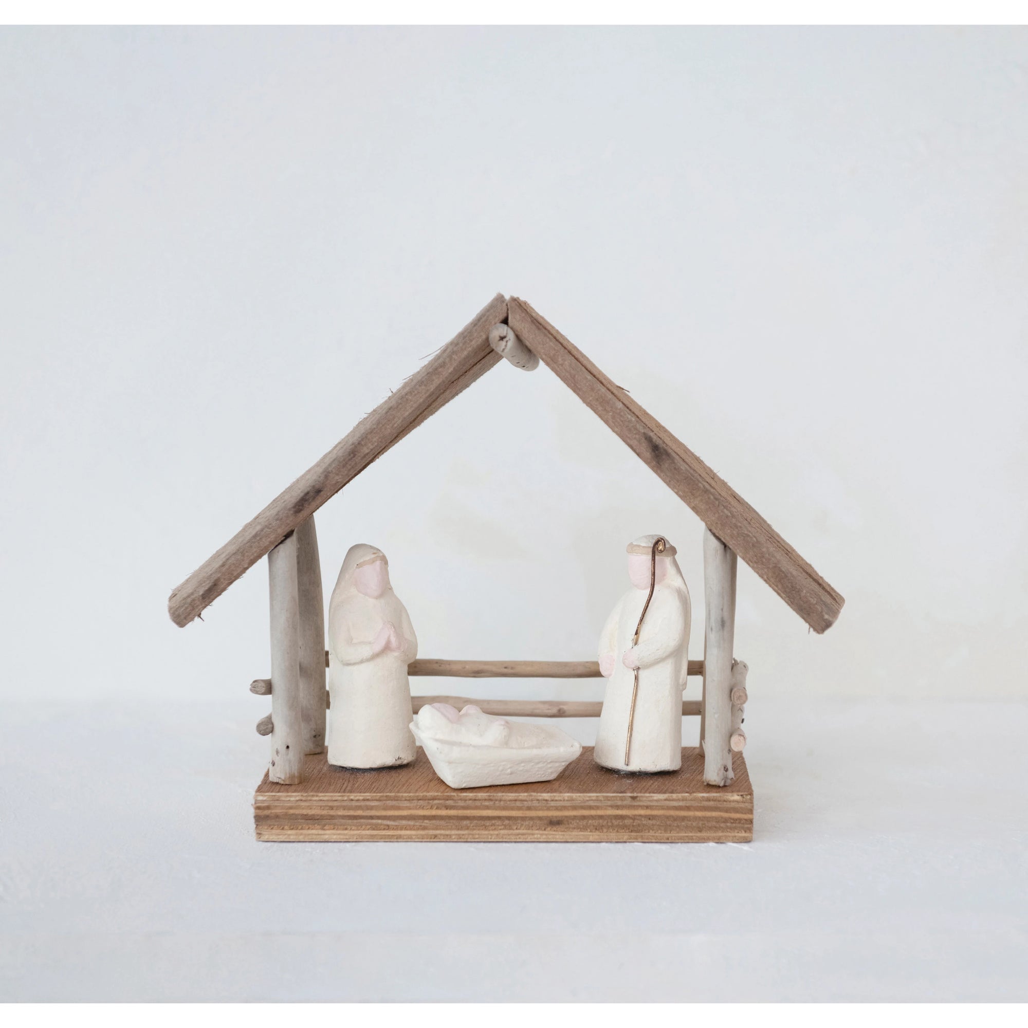 Handmade Driftwood Nativity