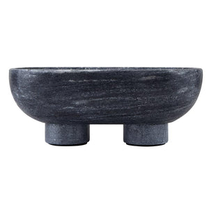 medium sized charcoal footed marble bowl