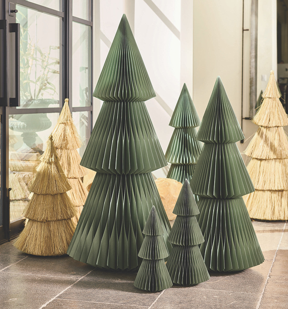 Frosted Sage Paper Trees | Holiday