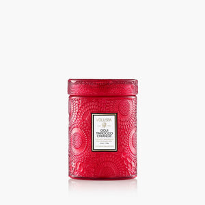 5.5 ounce Goji Tarocco Orange Voluspa candle. 
