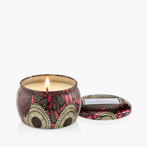 4 ounce Goji Tarocco Orange Voluspa tin candle. 