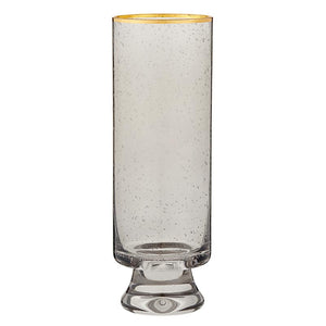 grey seeded champagne glass