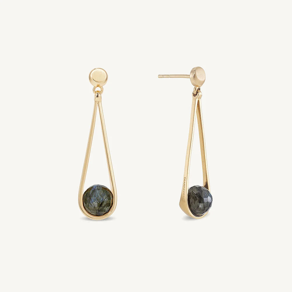 Ipanema Petite Earrings | Labradorite | Dean Davidson