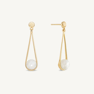 Ipanema Mini Earrings | Rainbow Moonstone | Dean Davidson