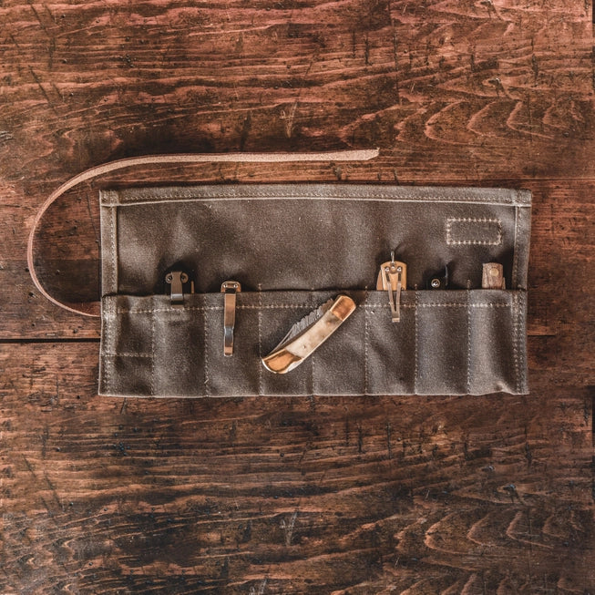 Canvas Pocket Knife Roll