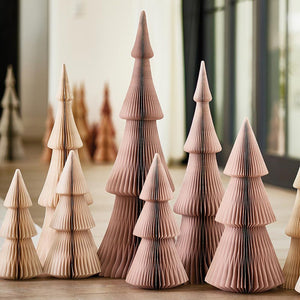 Light Rose Paper Trees | Holiday