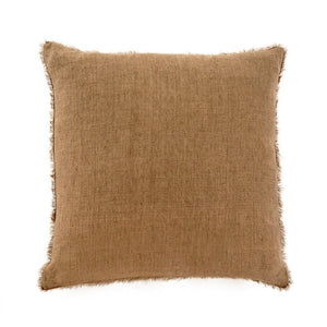 Linen Pillow with Frayed Edge