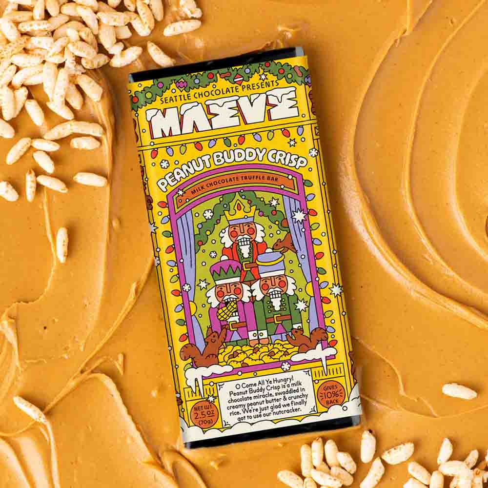 Peanut Buddy Crisp | Maeve Chocolate