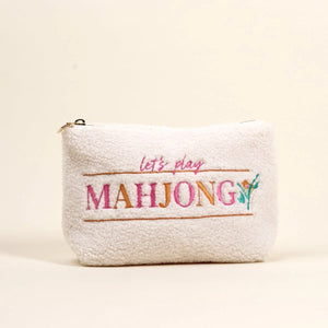 Let's Play Mahjong Teddy Pouch