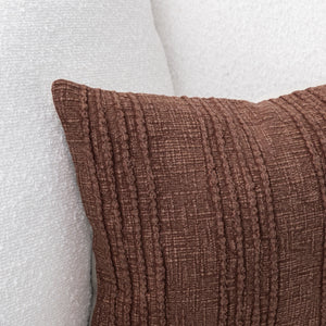 Mahogany Stripe Lumbar Pillow | 14x24