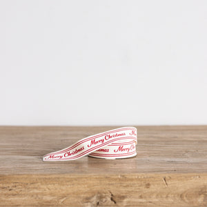 Merry Christmas Script Ribbon