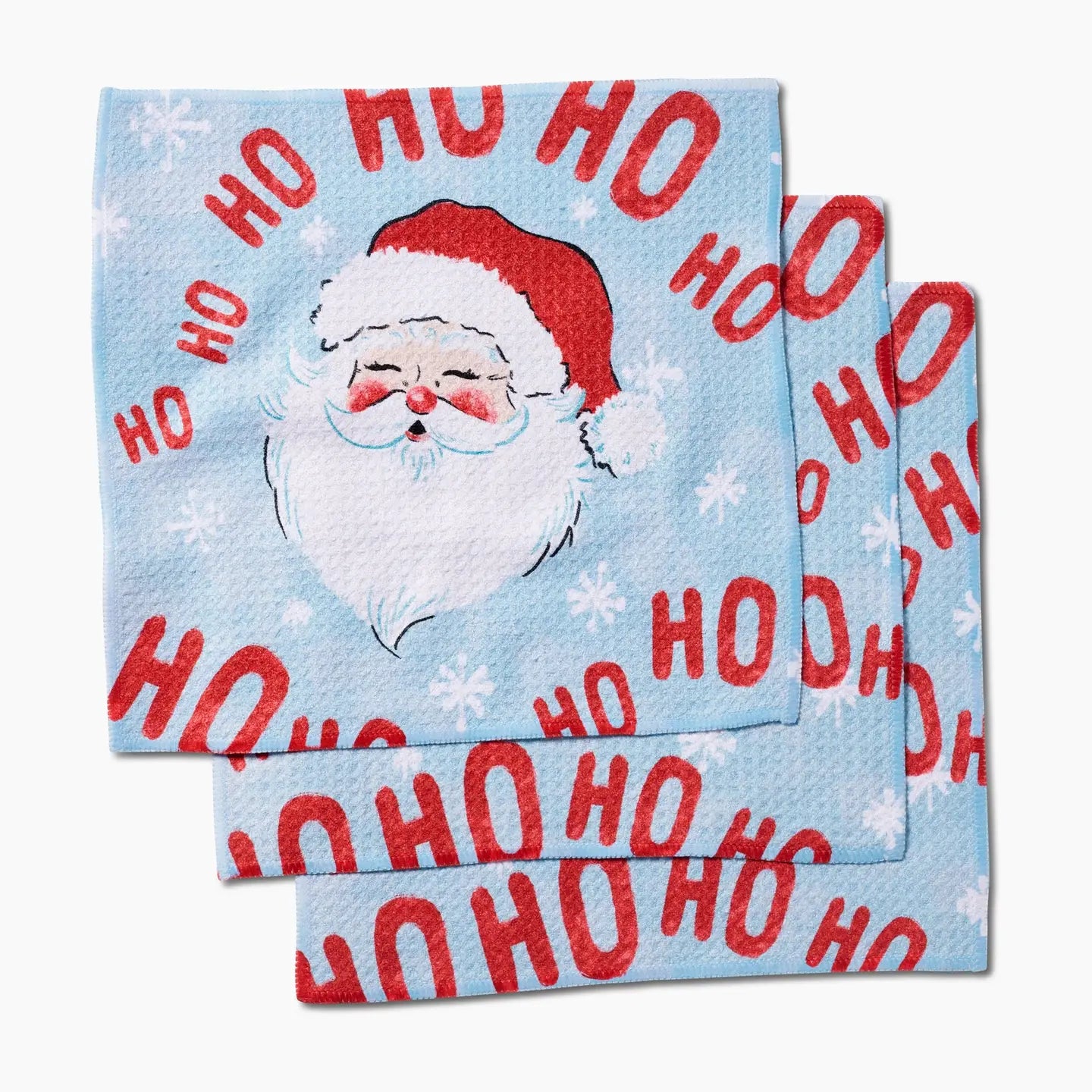 Merry Santa Claus Dishcloths | Geometry