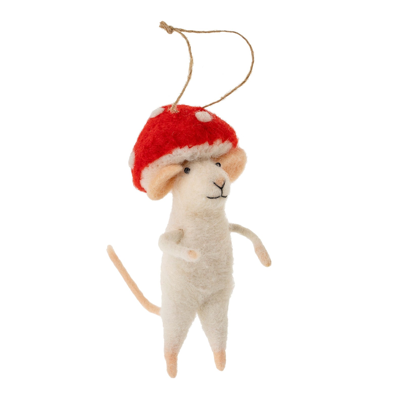 Mushroom Mouse Ornament | Holiday
