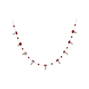 Mushroom Wool Felt Garland