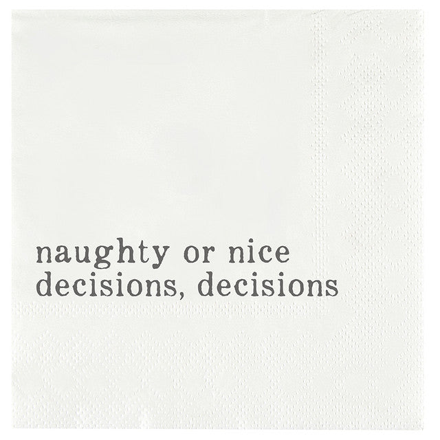 Naughty or Nice Paper Napkins | Holiday