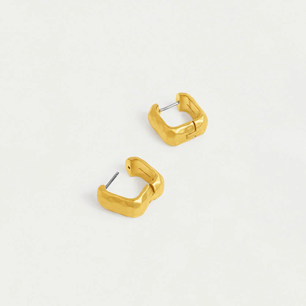 Nomad Square Huggie Hoops