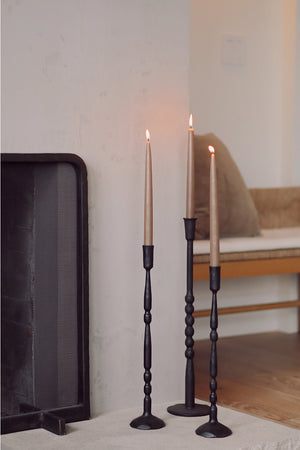 Sculptural Iron Candle Holder