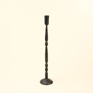 Sculptural Iron Candle Holder