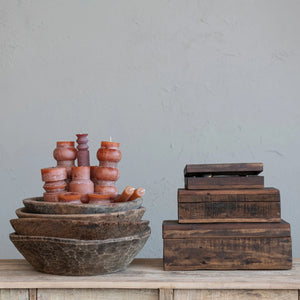 Old world reclaimed wood boxes. Small, medium, and large