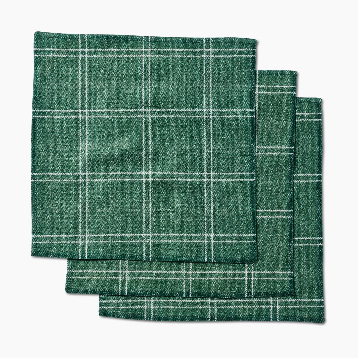Pine Forest Plaid Dishcloths | Geometry