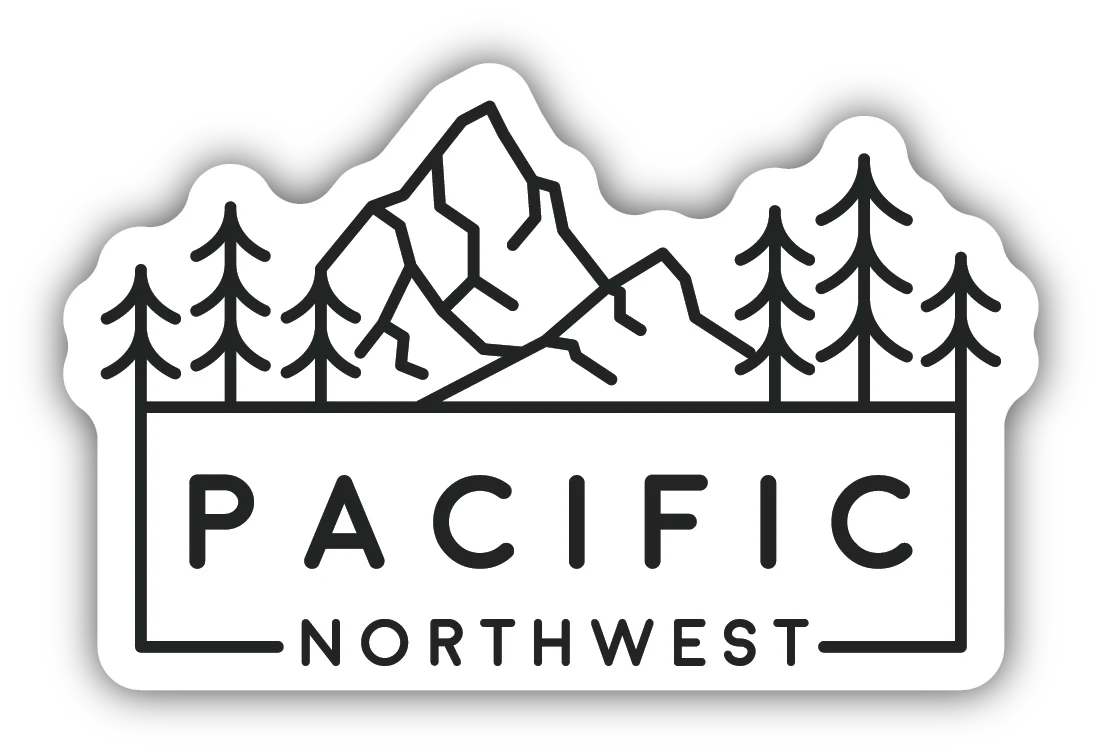 Sketched Pacific Northwest Sticker