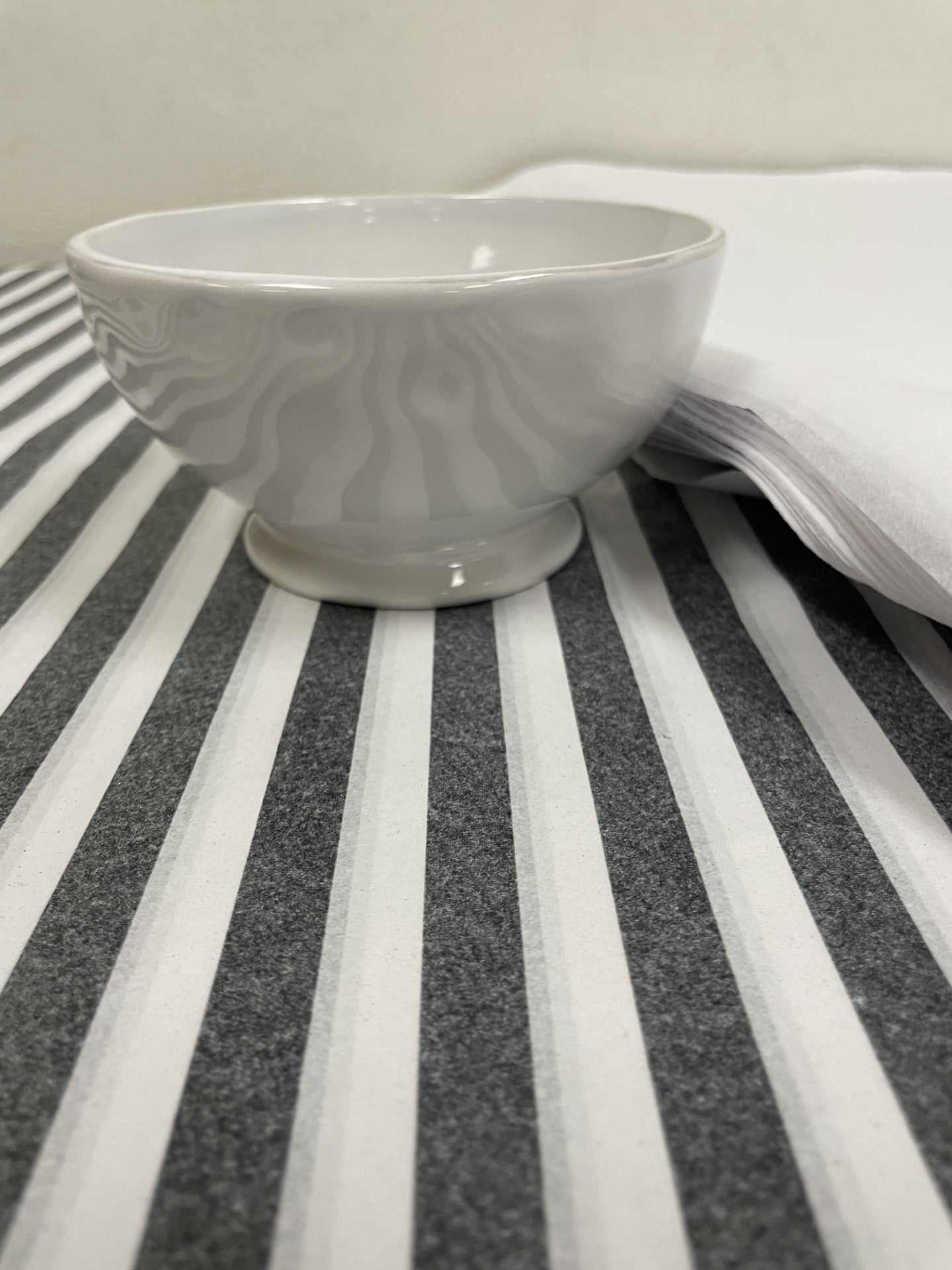 White ceramic kitchen bowls. Kitchen decor. Farmhouse decor. 