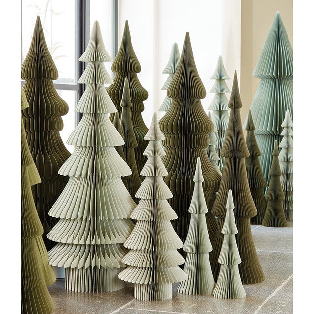 Sage Green Paper Trees | Holiday