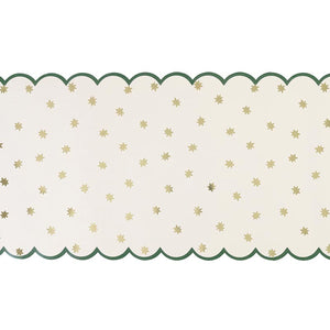 Scalloped Christmas Star Paper Runner