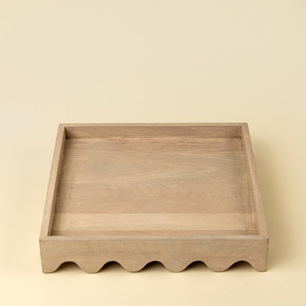 Scalloped Square Tray