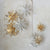 silver and gold shimmer paper snowflakes