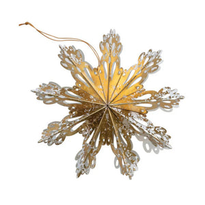 Metallic Paper Snowflake Ornament | Collection