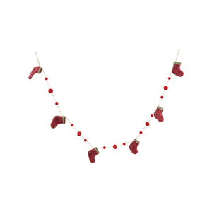 Wool Felt Stocking Garland | Holiday