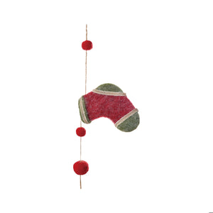 Wool Felt Stocking Garland | Holiday