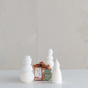 Stoneware Snowman Light