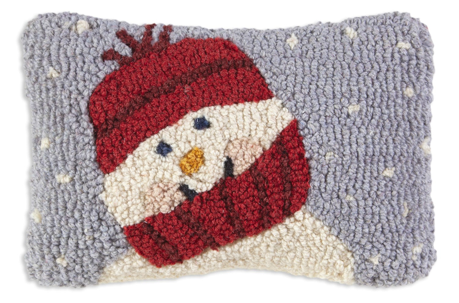 Sweet Little Snowman Wool Pillow | Holiday
