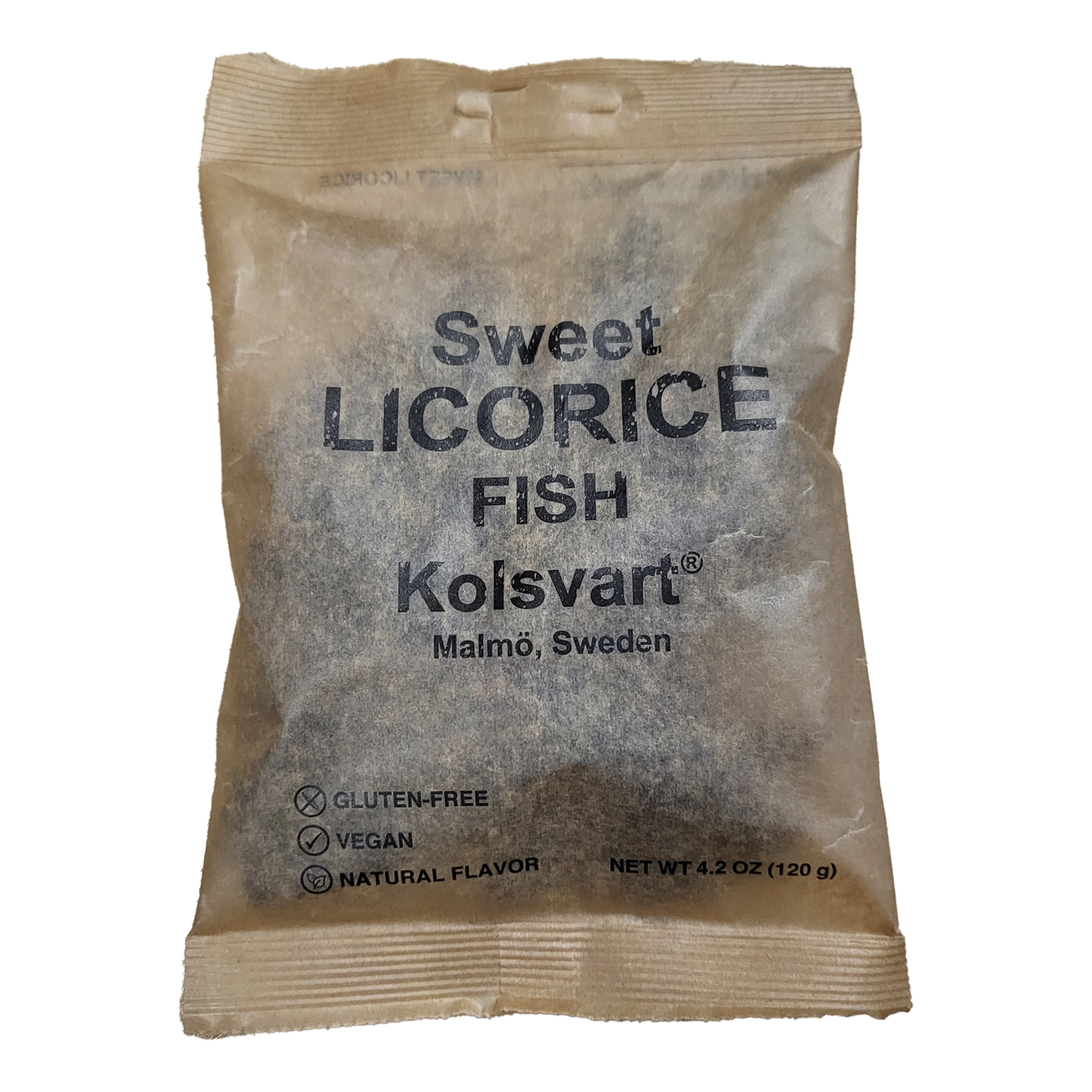 Sweet licorice flavored swedish fish from Sweden. 