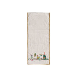 Festive Holiday Drinks Table Runner