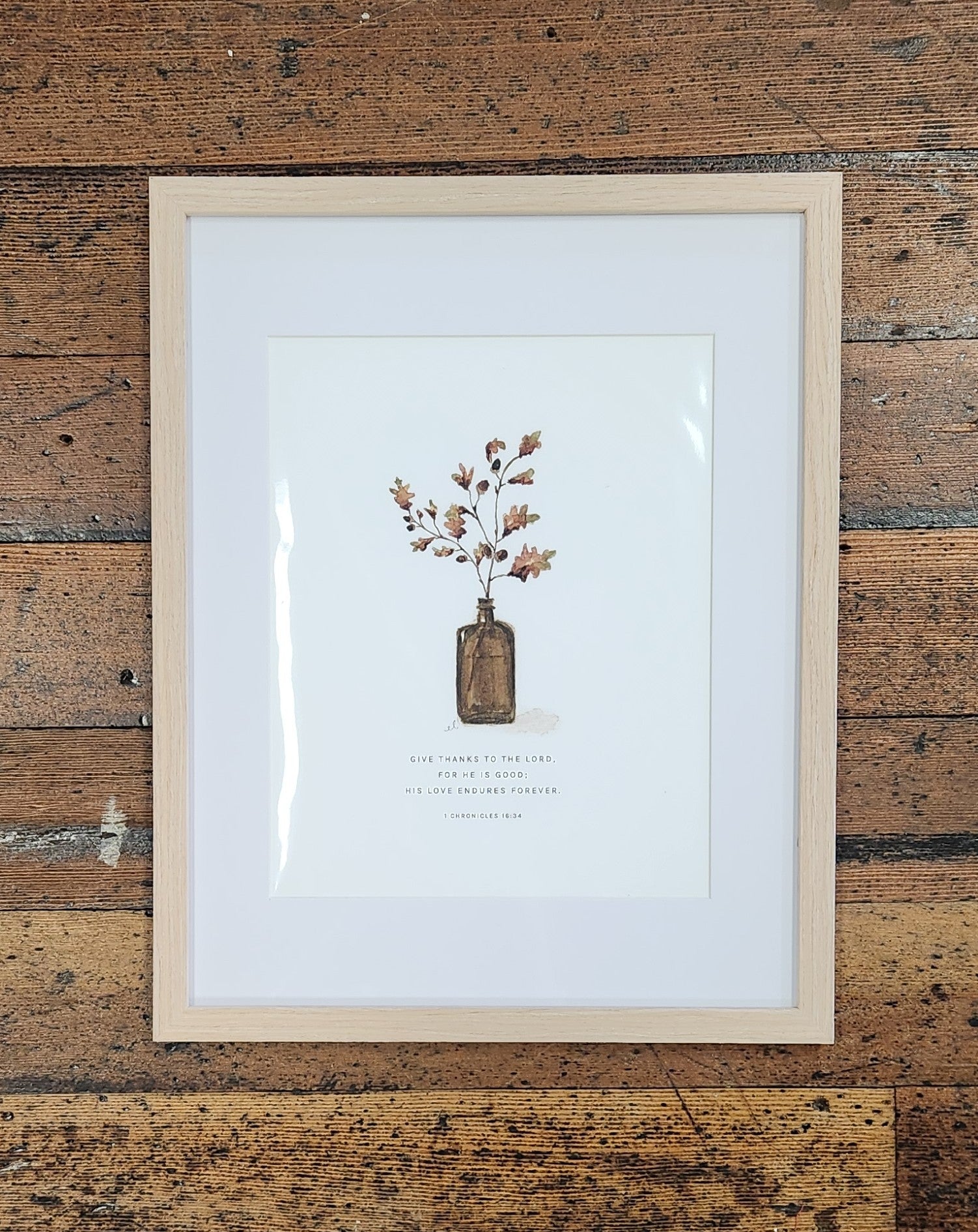 Thin White Oak Frame