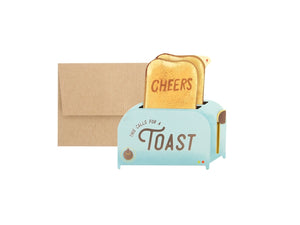 Cheers Toaster Greeting Pop-Up Card