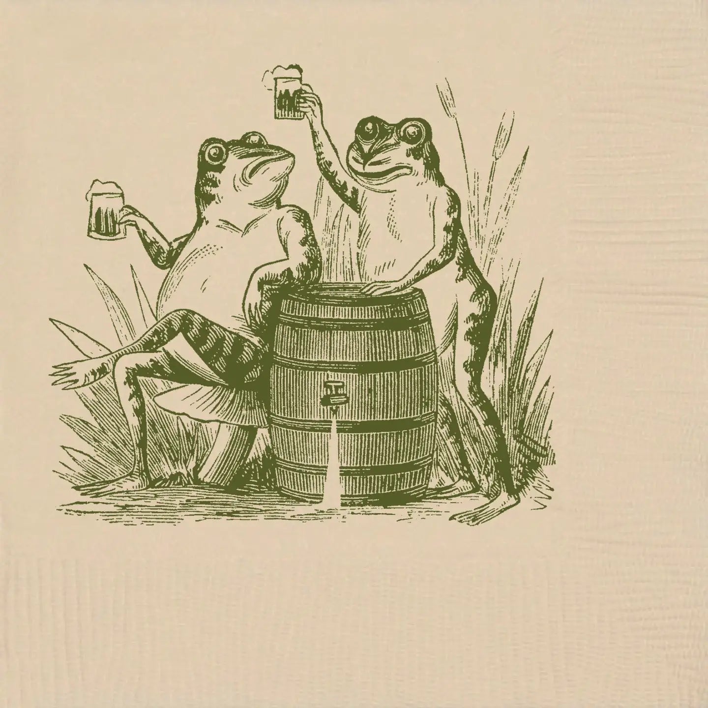 Toasting Frogs Cocktail Nakpins