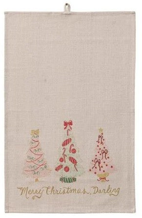 Cotton Holiday Tree Tea Towels