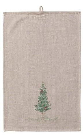 Cotton Holiday Tree Tea Towels