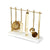 gold and marble barware tool set
