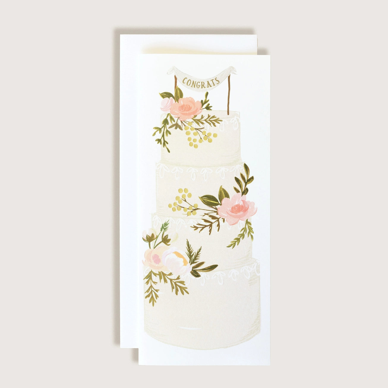 Congratulations Wedding Cake Card | The First Snow