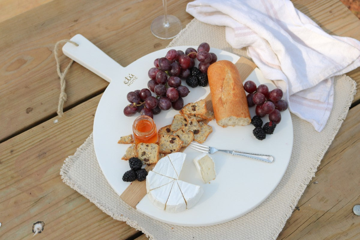 Round White Charcuterie Board