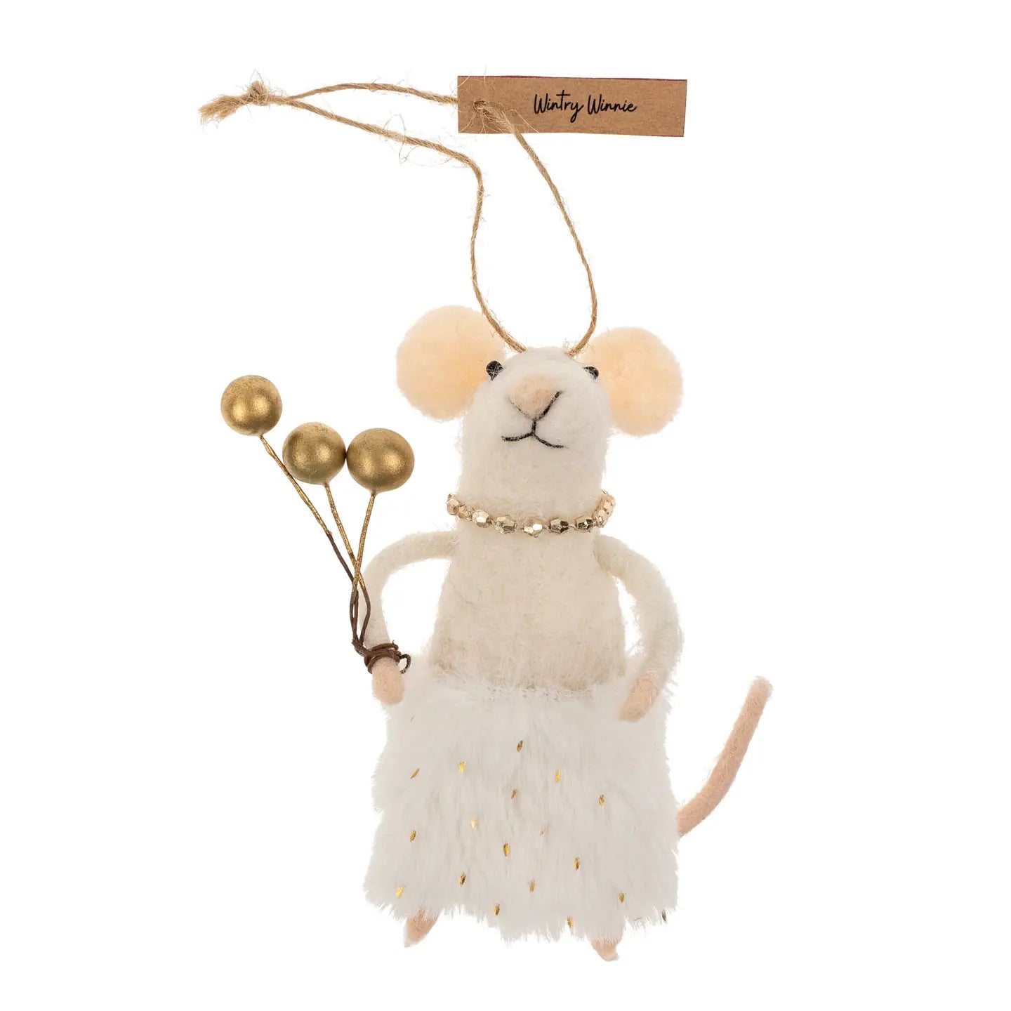 Wintry Winnie Mouse Ornament | Holiday