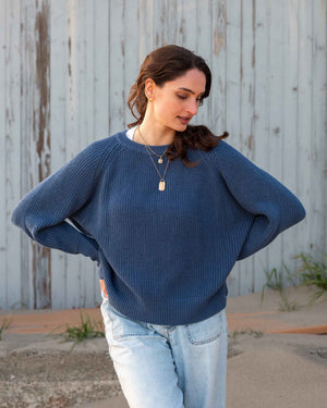 Salty Cotton Crewneck Sweater | Mersea