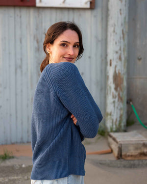 Salty Cotton Crewneck Sweater | Mersea