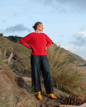 Salty Cotton Crewneck Sweater | Mersea